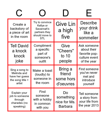 Happy Holidays, folks! Bingo Card