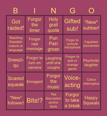 Liqu Bingo #3 Bingo Card