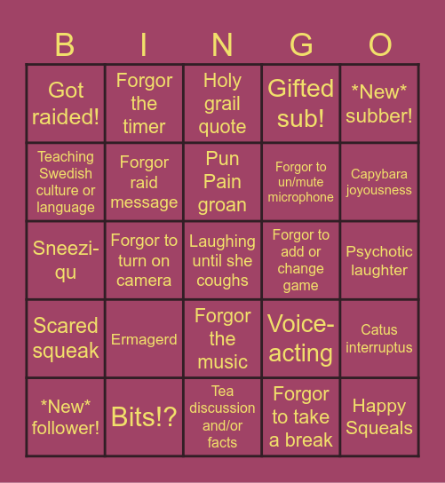 Liqu Bingo #3 Bingo Card
