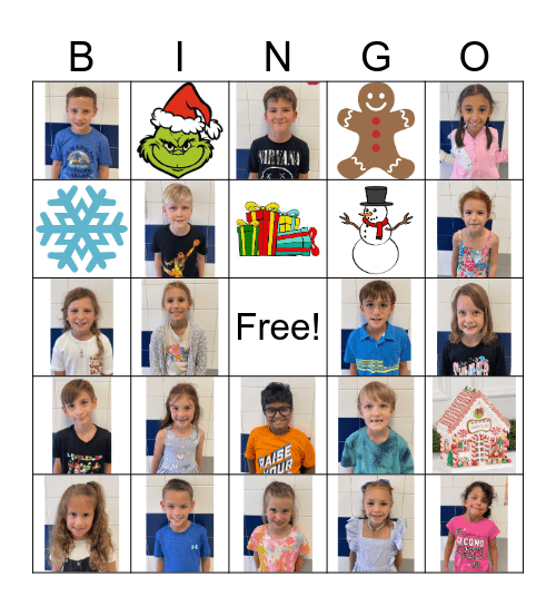 Mrs. Perry's 2nd grade Holiday Bingo Card