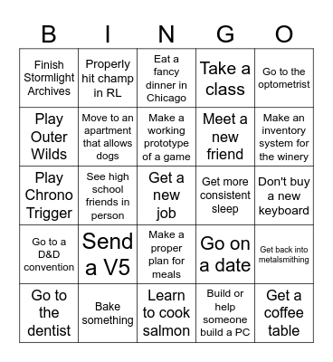 Karl's 2024 Bingo Card