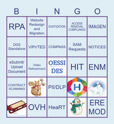 DES HOLIDAY BINGO 2023 Bingo Card