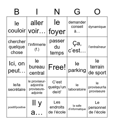 EC2 Unite 1 CDO 2 Bingo Card