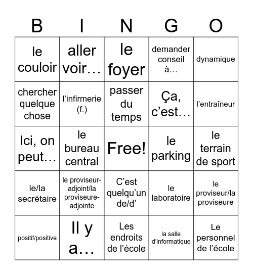 EC2 Unite 1 CDO 2 Bingo Card