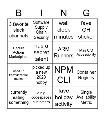 CP Bingo! Bingo Card