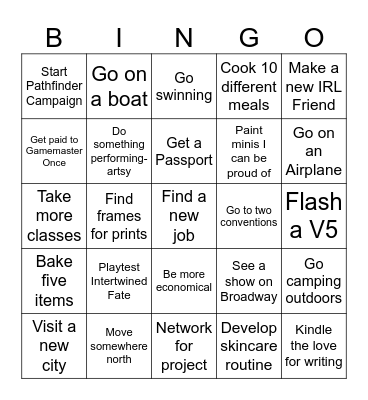 2024 Bingo! Bingo Card