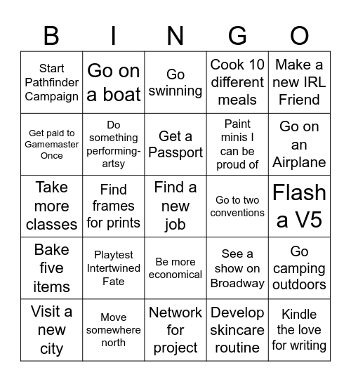 2024 Bingo! Bingo Card