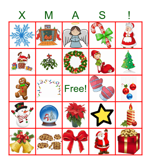 Christmas Bingo Card