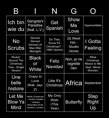 ELEVATE CHRISTMAS BINGO Card