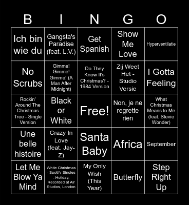 ELEVATE CHRISTMAS BINGO Card