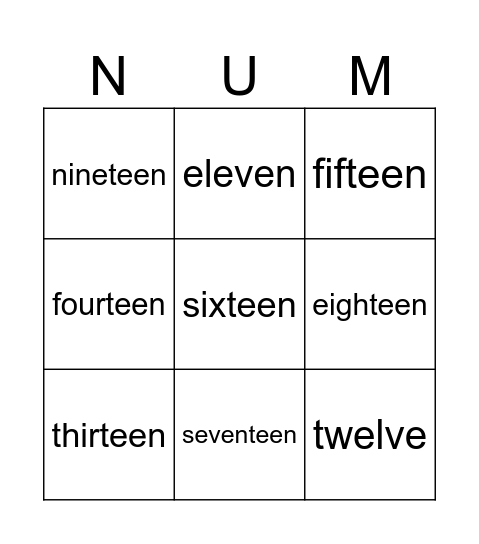 Bingo Card