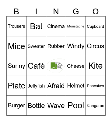 English is fun! Bingo Card