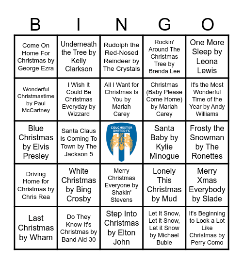 Senior U's Christmas Bingo! Bingo Card