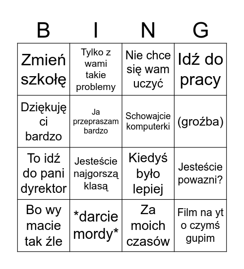 The Anka bingo Card