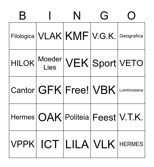 Muilbingo 2023 editie Bingo Card