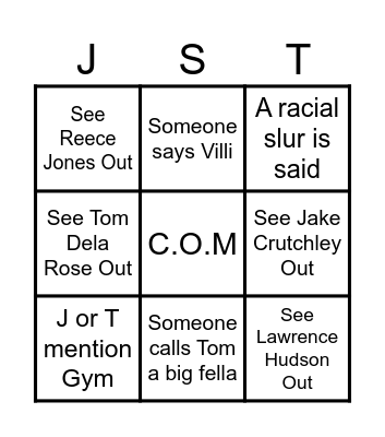Town Xmas Bingo 23 Bingo Card