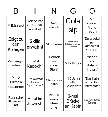 SDO Bingo v1 Bingo Card