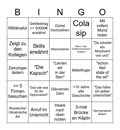 SDO Bingo v1 Bingo Card