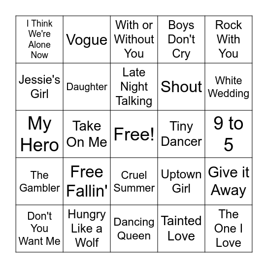 Third Thursday December Bingo Card