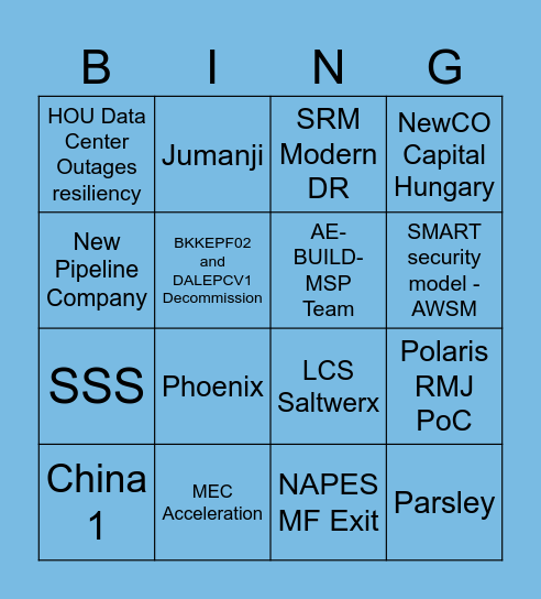 AE RECAP 2023 Bingo Card