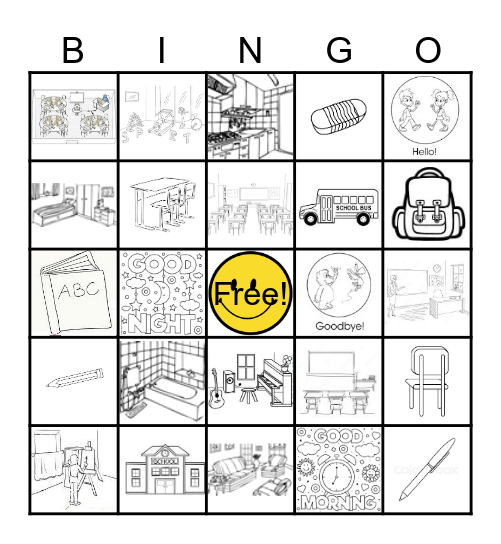 My school is cool Bingo Card