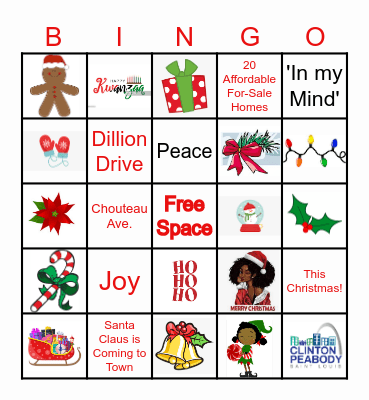 Holiday Cheer Bingo! Bingo Card