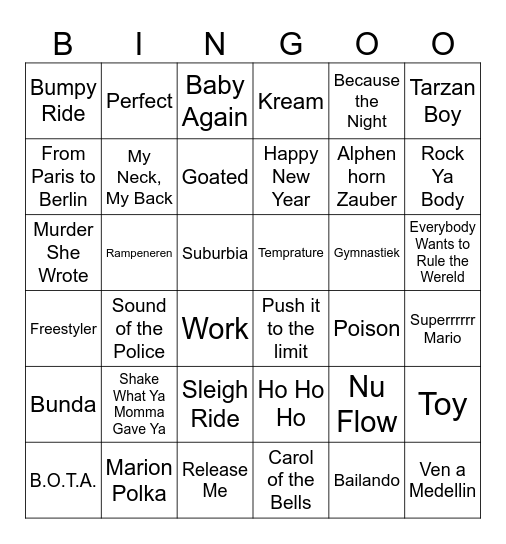 BINGO 3 Bingo Card