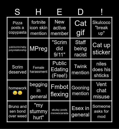 Discord bingo Card