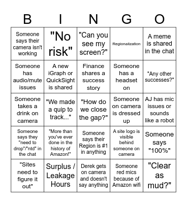 AR East Peak 2023 BINGO Card