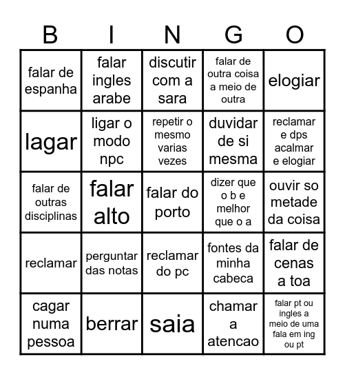 stora Bingo Card