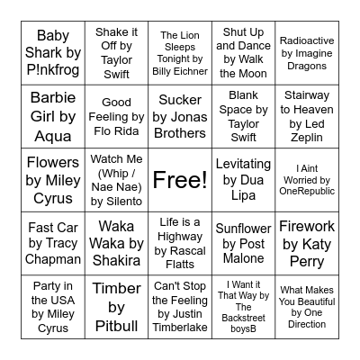 Mixed Bag Bingo Card