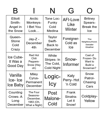 Radio Bingo BRRR Bingo Card