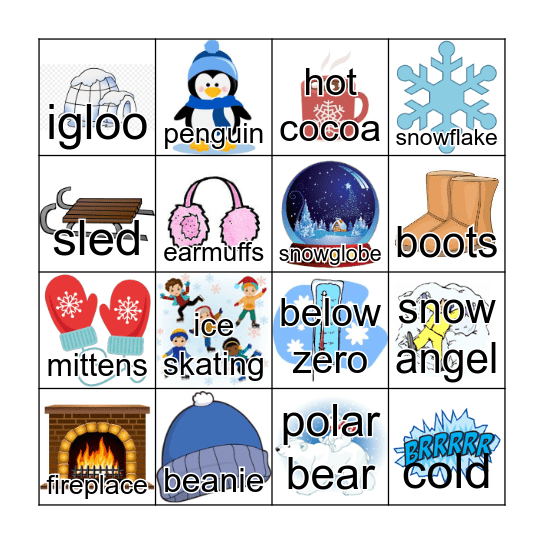 Winter Bingo Card