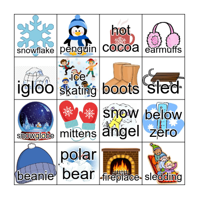 Winter Bingo Card