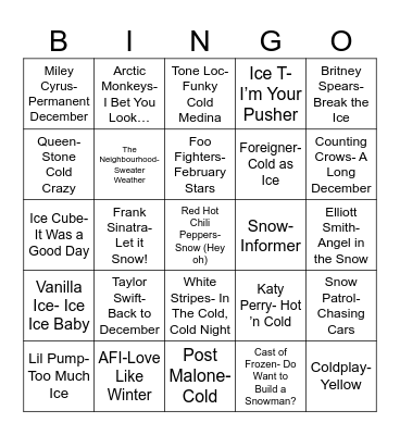 Radio Bingo BRRR Bingo Card