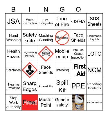 LB Foster Bingo Card