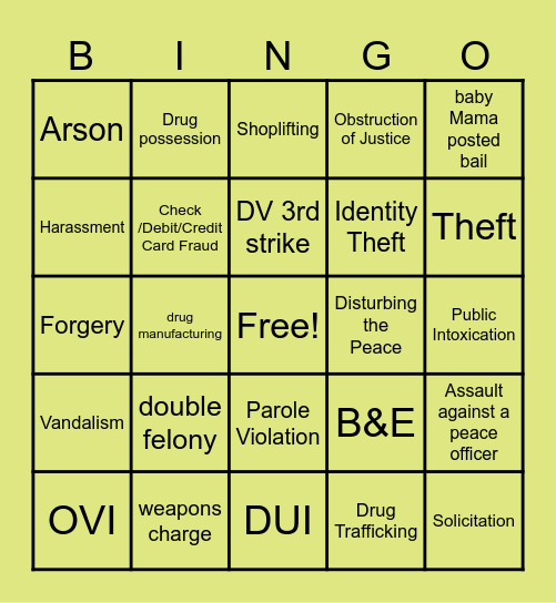 Workday After A Holiday Weekend Bingo! Bingo Card