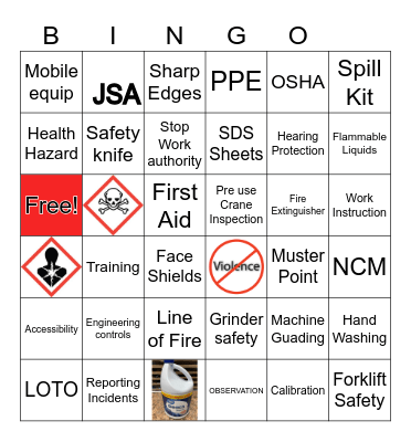 LB Foster Bingo Card