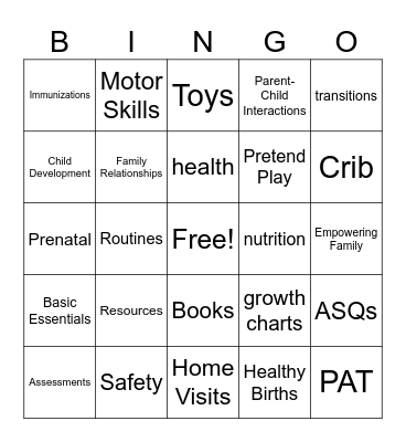 PAT BINGO Card