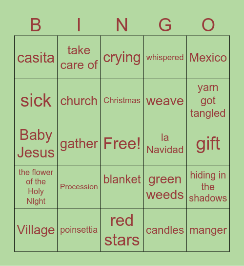 Who Stole the North Pole? Bingo Card