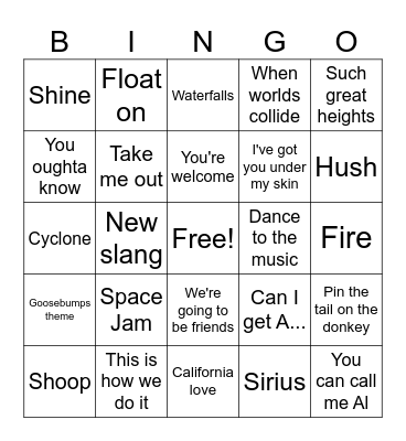 Joe's 2023 Wrapped Bingo Card