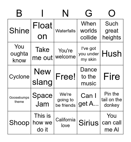 Joe's 2023 Wrapped Bingo Card