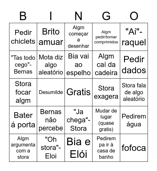 Bingo 10ºC Bingo Card