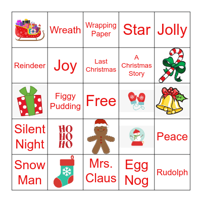 Holiday Huddle Bingo Card