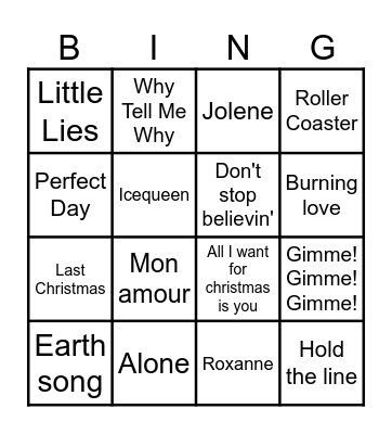 Proeflokaal-Muziek-Bingo!! Bingo Card
