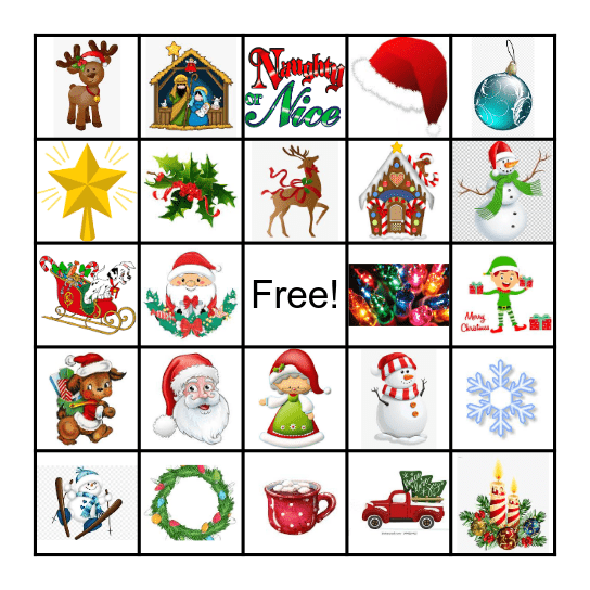 Feliz Navidad Bingo Card