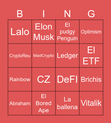 Crypto Lotería Bingo Card