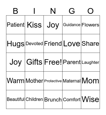 MOTHER Bingo Card