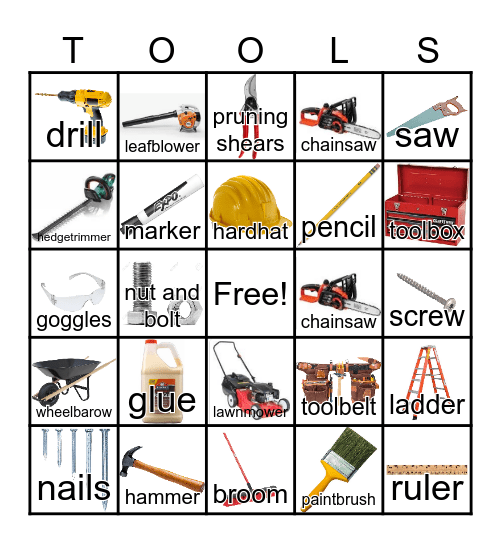 MVALP Tools Bingo Card