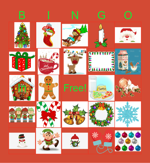 Ava's Reindeer Games Bingo Card